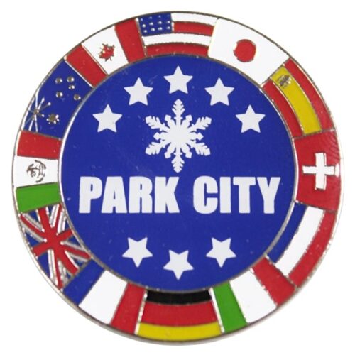Custom Skiing Pins - Park City Enamel